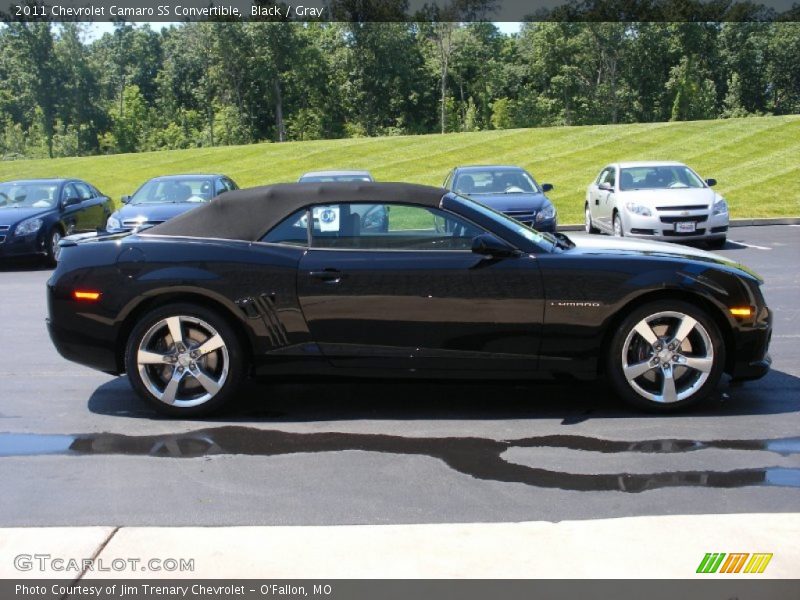 Black / Gray 2011 Chevrolet Camaro SS Convertible