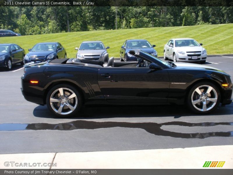 Black / Gray 2011 Chevrolet Camaro SS Convertible