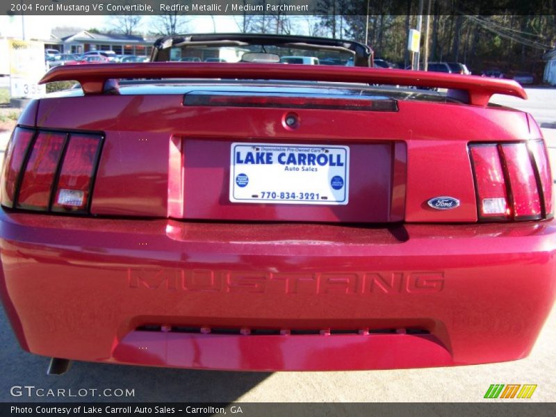 Redfire Metallic / Medium Parchment 2004 Ford Mustang V6 Convertible