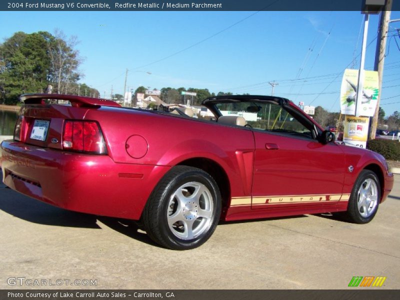 Redfire Metallic / Medium Parchment 2004 Ford Mustang V6 Convertible