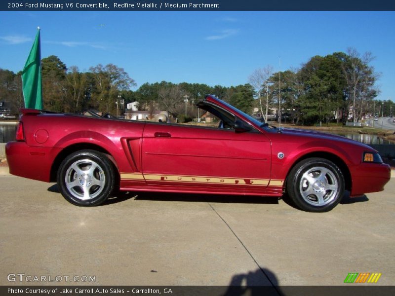 Redfire Metallic / Medium Parchment 2004 Ford Mustang V6 Convertible