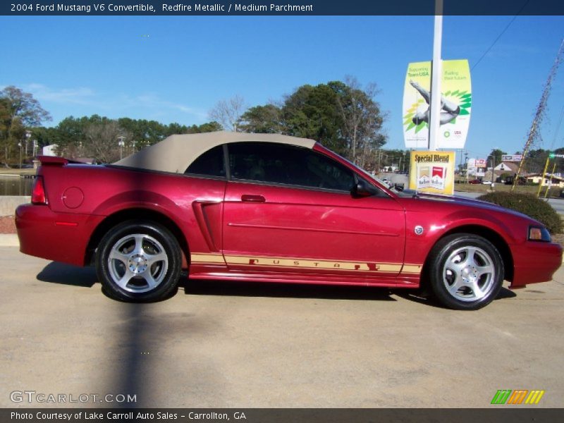 Redfire Metallic / Medium Parchment 2004 Ford Mustang V6 Convertible