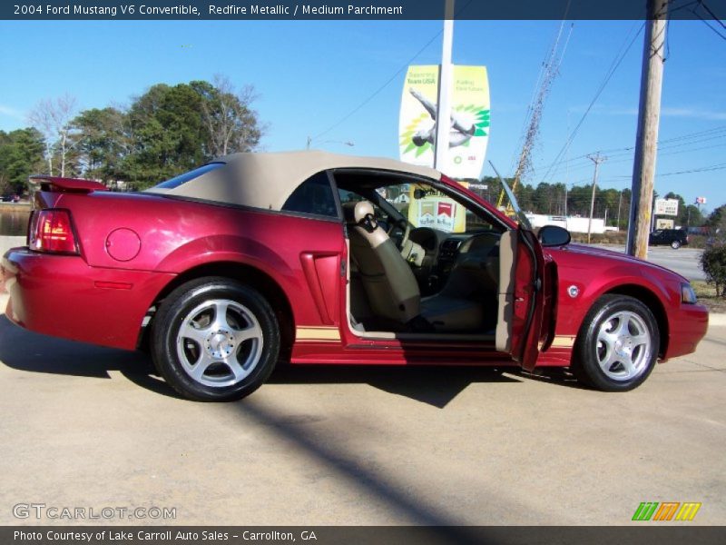 Redfire Metallic / Medium Parchment 2004 Ford Mustang V6 Convertible