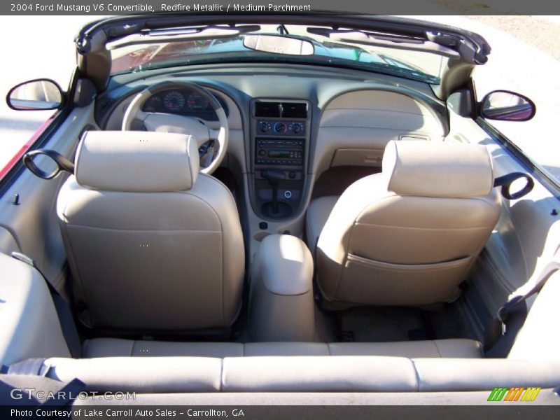 Redfire Metallic / Medium Parchment 2004 Ford Mustang V6 Convertible