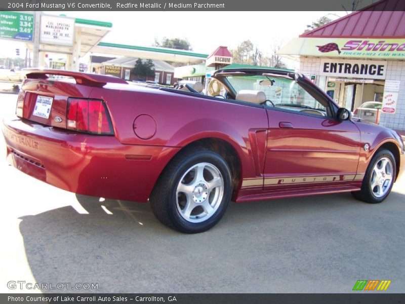 Redfire Metallic / Medium Parchment 2004 Ford Mustang V6 Convertible