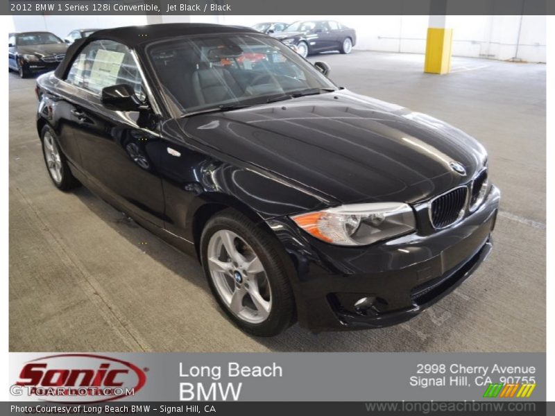 Jet Black / Black 2012 BMW 1 Series 128i Convertible