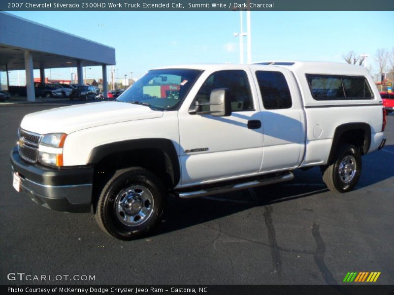 Summit White / Dark Charcoal 2007 Chevrolet Silverado 2500HD Work Truck Extended Cab