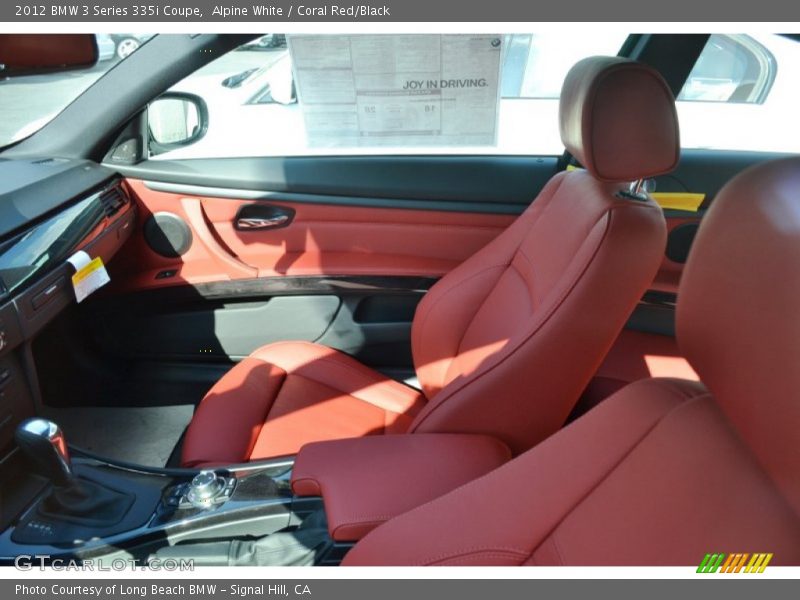  2012 3 Series 335i Coupe Coral Red/Black Interior