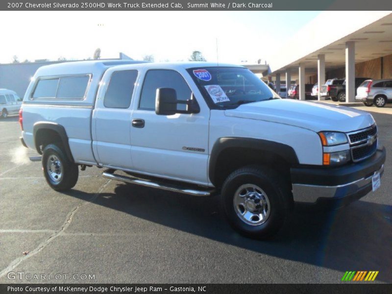 Summit White / Dark Charcoal 2007 Chevrolet Silverado 2500HD Work Truck Extended Cab