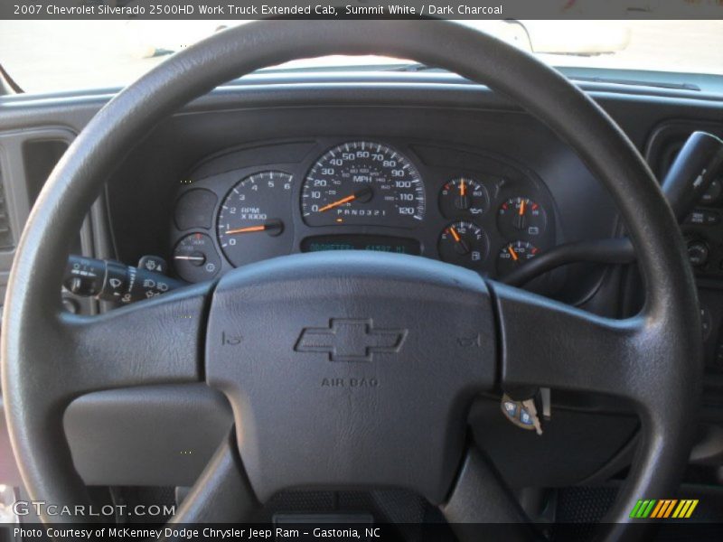  2007 Silverado 2500HD Work Truck Extended Cab Steering Wheel
