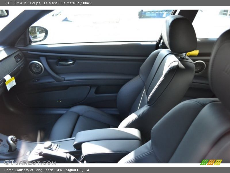 Le Mans Blue Metallic / Black 2012 BMW M3 Coupe