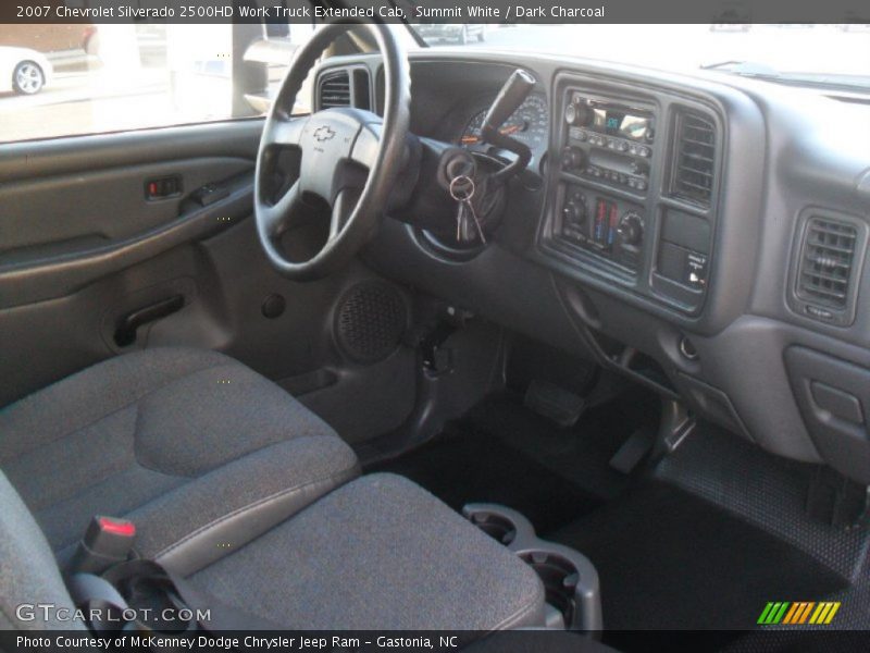 Summit White / Dark Charcoal 2007 Chevrolet Silverado 2500HD Work Truck Extended Cab