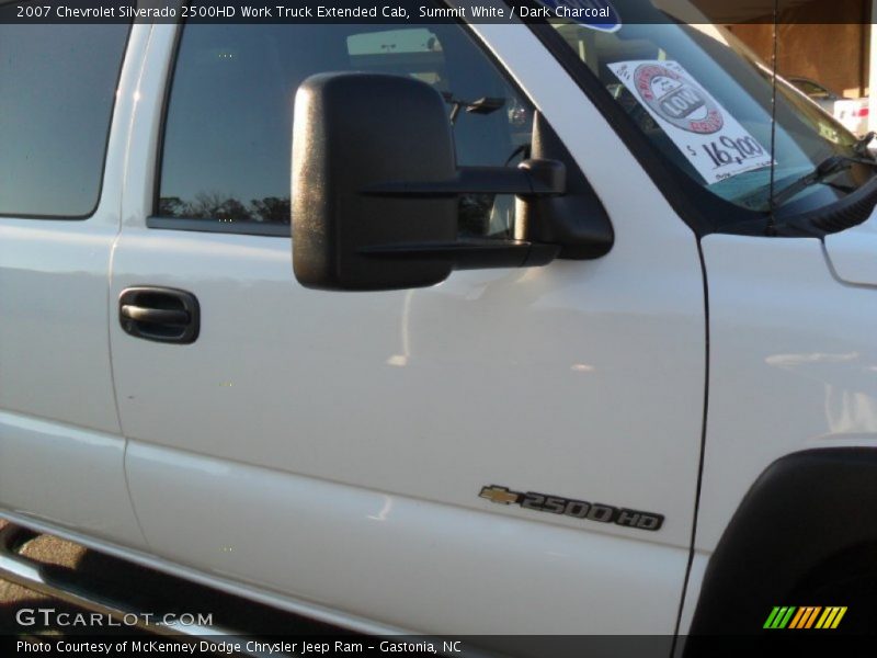 Summit White / Dark Charcoal 2007 Chevrolet Silverado 2500HD Work Truck Extended Cab