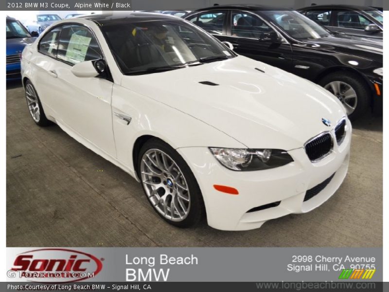 Alpine White / Black 2012 BMW M3 Coupe