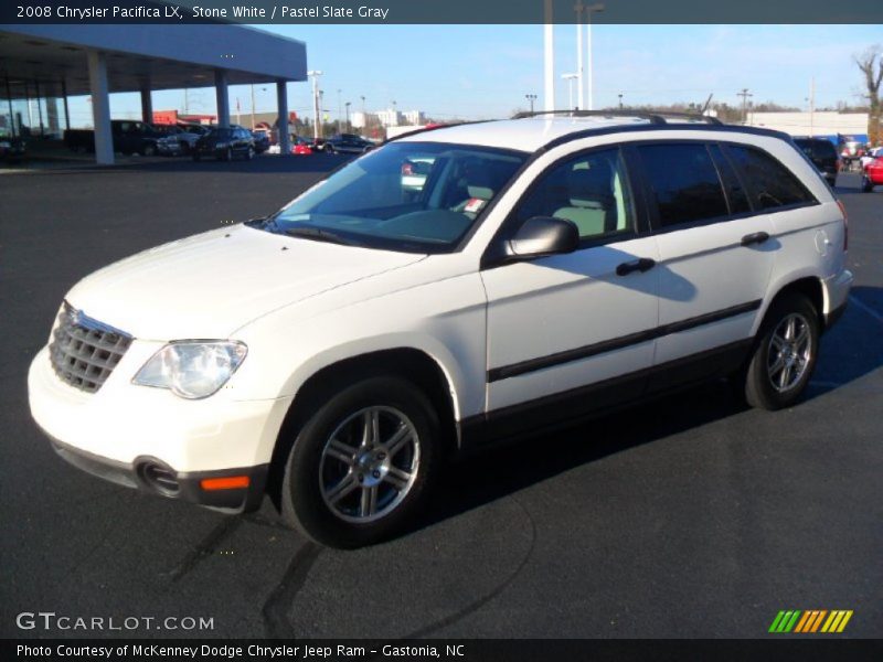 Stone White / Pastel Slate Gray 2008 Chrysler Pacifica LX