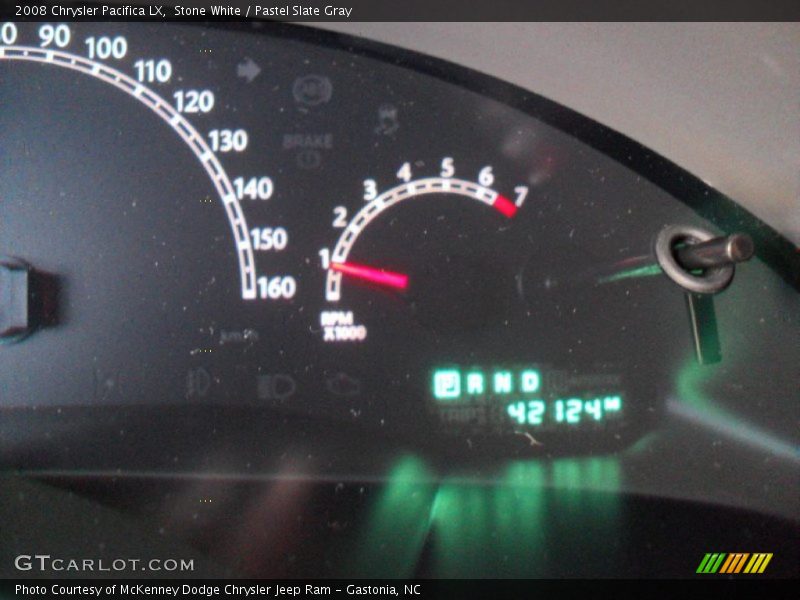 Stone White / Pastel Slate Gray 2008 Chrysler Pacifica LX