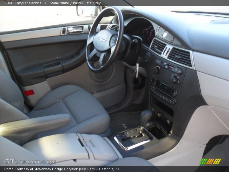 Stone White / Pastel Slate Gray 2008 Chrysler Pacifica LX