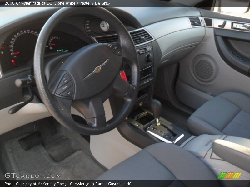 Stone White / Pastel Slate Gray 2008 Chrysler Pacifica LX