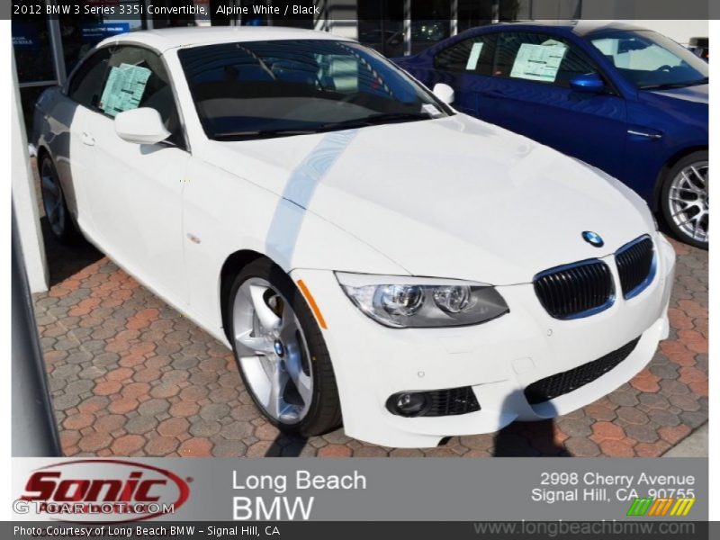Alpine White / Black 2012 BMW 3 Series 335i Convertible