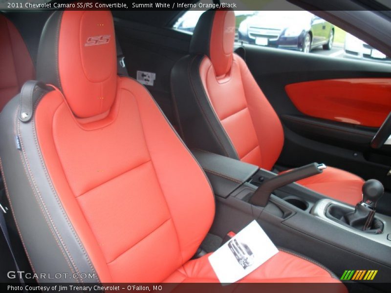  2011 Camaro SS/RS Convertible Inferno Orange/Black Interior