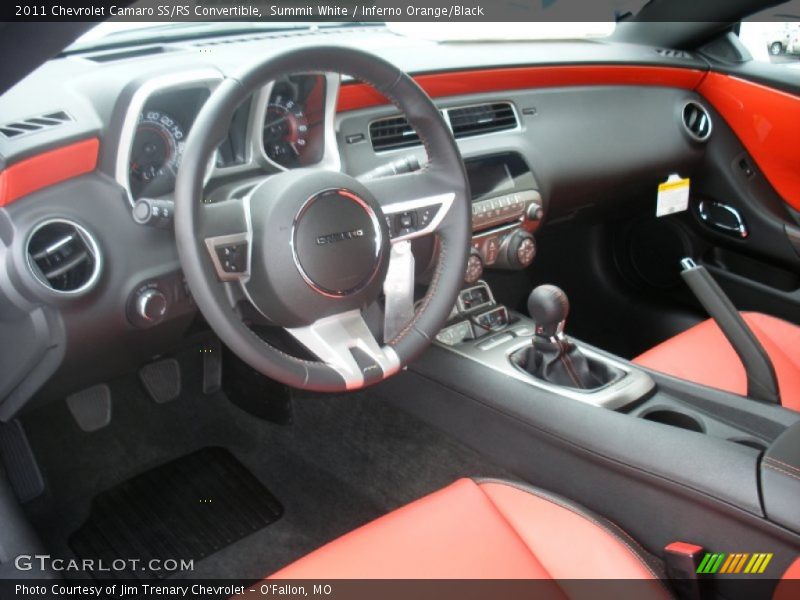 Inferno Orange/Black Interior - 2011 Camaro SS/RS Convertible 