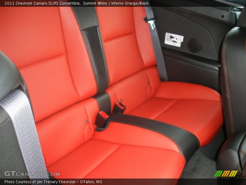 Summit White / Inferno Orange/Black 2011 Chevrolet Camaro SS/RS Convertible