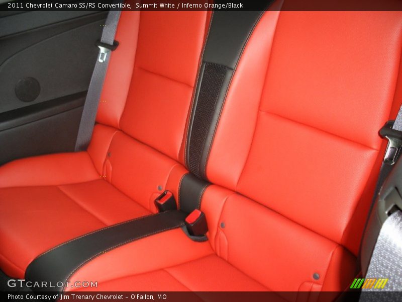 Summit White / Inferno Orange/Black 2011 Chevrolet Camaro SS/RS Convertible