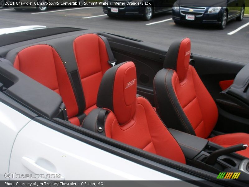  2011 Camaro SS/RS Convertible Inferno Orange/Black Interior