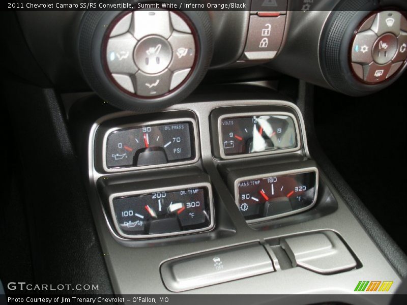 Controls of 2011 Camaro SS/RS Convertible