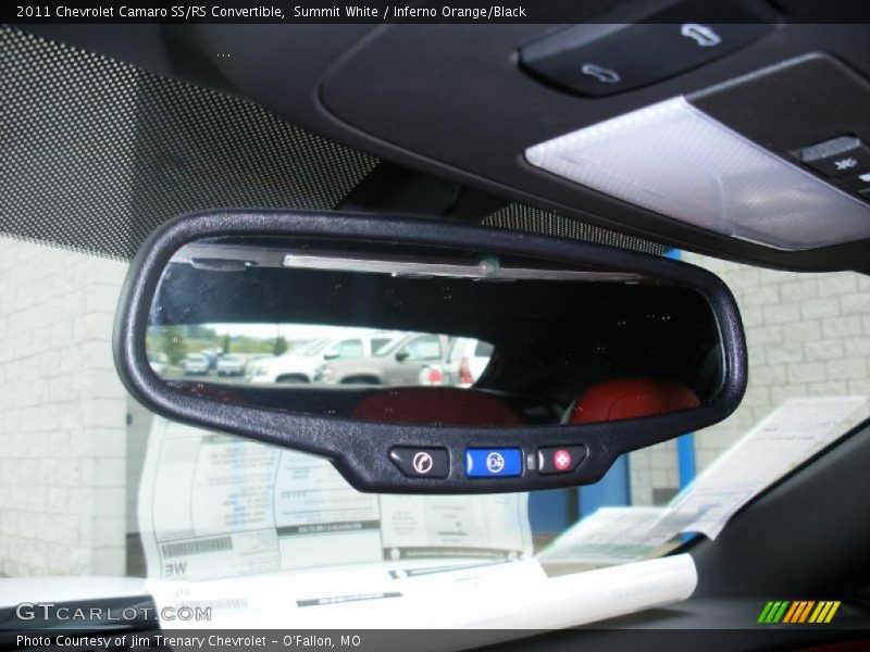 Summit White / Inferno Orange/Black 2011 Chevrolet Camaro SS/RS Convertible