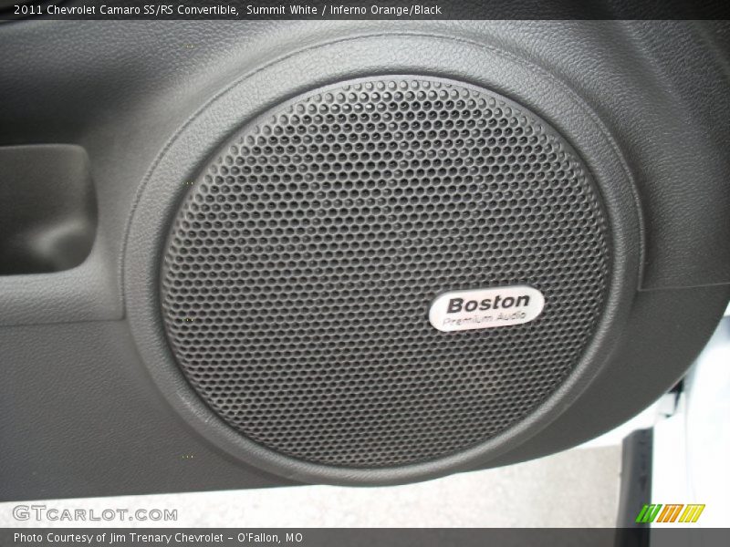 Summit White / Inferno Orange/Black 2011 Chevrolet Camaro SS/RS Convertible