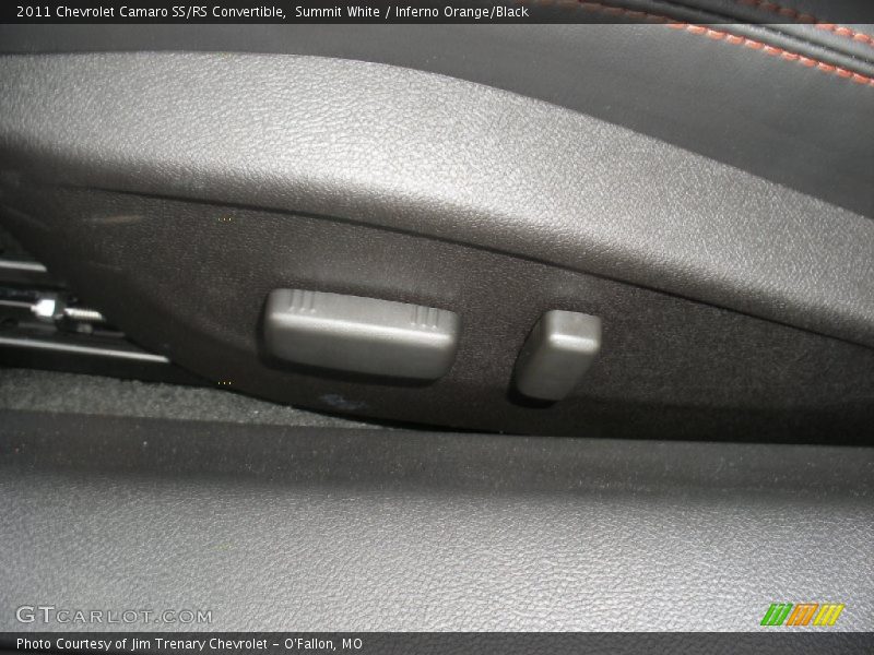 Summit White / Inferno Orange/Black 2011 Chevrolet Camaro SS/RS Convertible