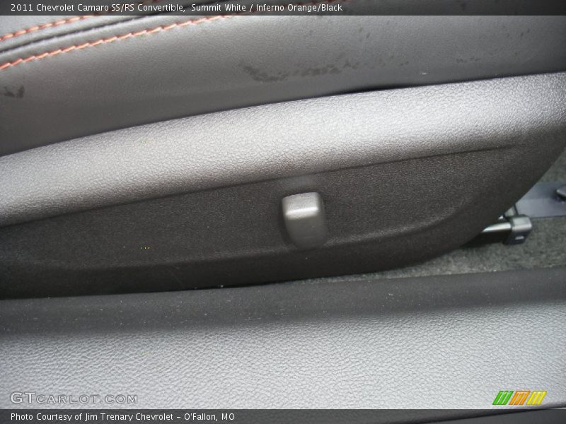Summit White / Inferno Orange/Black 2011 Chevrolet Camaro SS/RS Convertible