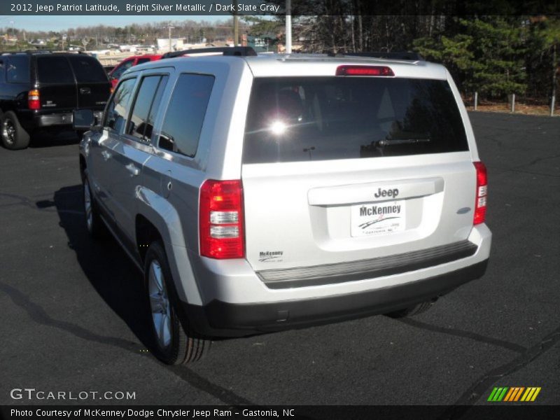Bright Silver Metallic / Dark Slate Gray 2012 Jeep Patriot Latitude