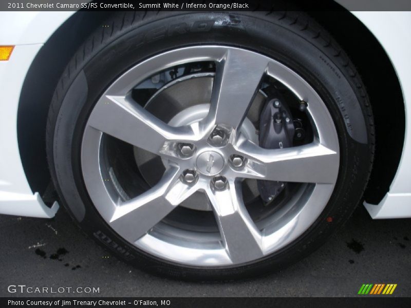Summit White / Inferno Orange/Black 2011 Chevrolet Camaro SS/RS Convertible