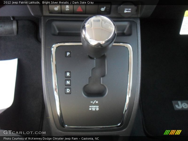  2012 Patriot Latitude CVT II Automatic Shifter