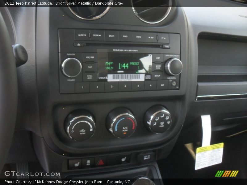 Bright Silver Metallic / Dark Slate Gray 2012 Jeep Patriot Latitude