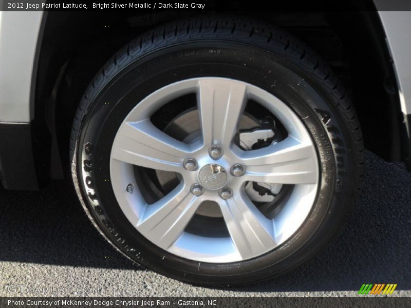 Bright Silver Metallic / Dark Slate Gray 2012 Jeep Patriot Latitude