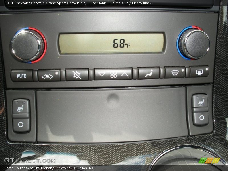 Supersonic Blue Metallic / Ebony Black 2011 Chevrolet Corvette Grand Sport Convertible