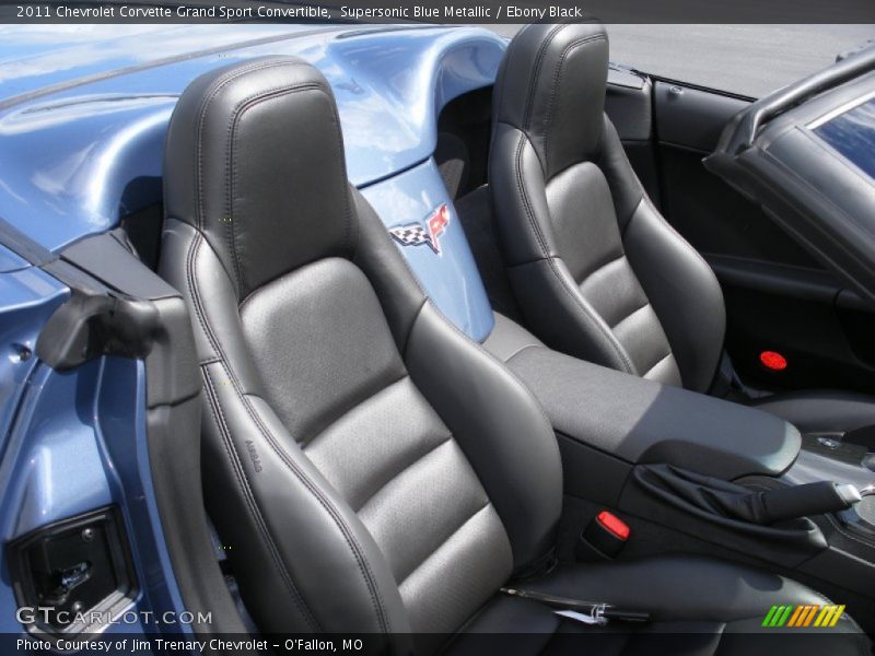  2011 Corvette Grand Sport Convertible Ebony Black Interior