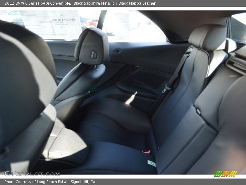 Black Sapphire Metallic / Black Nappa Leather 2012 BMW 6 Series 640i Convertible