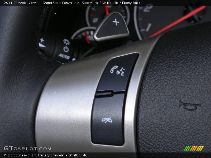 Supersonic Blue Metallic / Ebony Black 2011 Chevrolet Corvette Grand Sport Convertible
