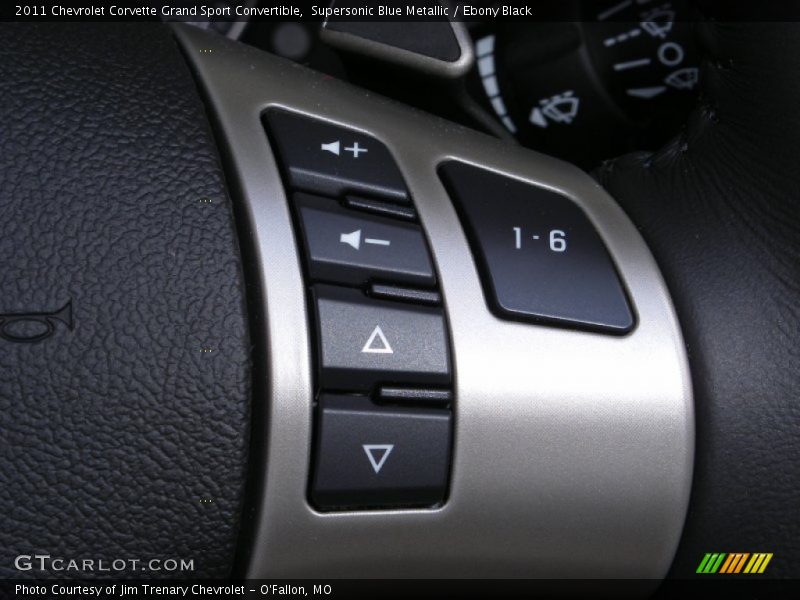 Supersonic Blue Metallic / Ebony Black 2011 Chevrolet Corvette Grand Sport Convertible