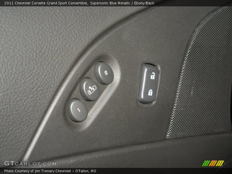 Supersonic Blue Metallic / Ebony Black 2011 Chevrolet Corvette Grand Sport Convertible