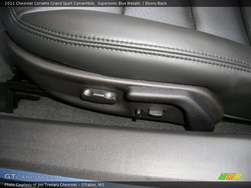 Supersonic Blue Metallic / Ebony Black 2011 Chevrolet Corvette Grand Sport Convertible