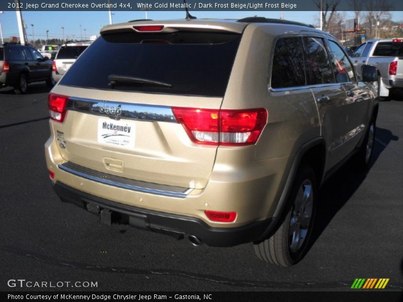 White Gold Metallic / Dark Frost Beige/Light Frost Beige 2012 Jeep Grand Cherokee Overland 4x4