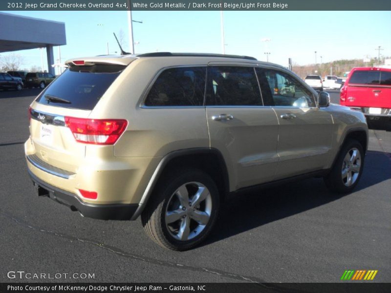 White Gold Metallic / Dark Frost Beige/Light Frost Beige 2012 Jeep Grand Cherokee Overland 4x4