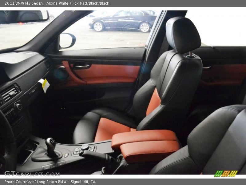 Alpine White / Fox Red/Black/Black 2011 BMW M3 Sedan