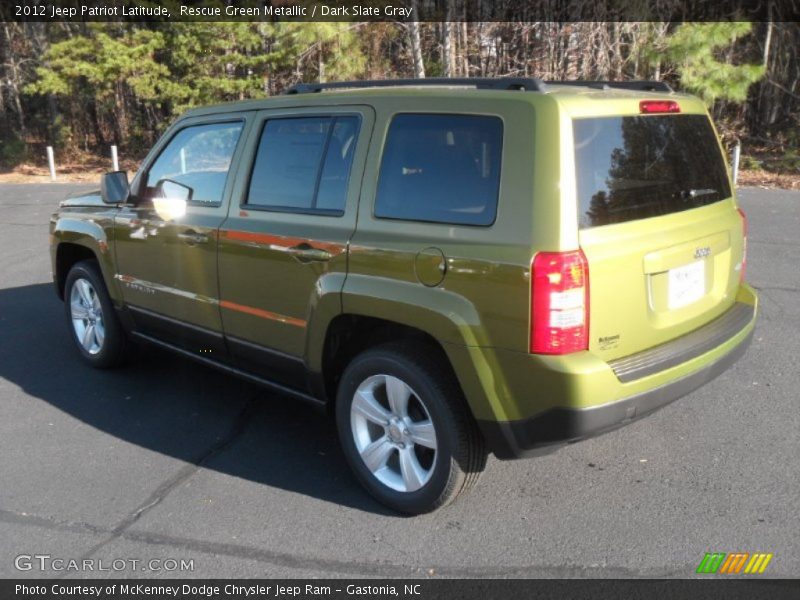Rescue Green Metallic / Dark Slate Gray 2012 Jeep Patriot Latitude