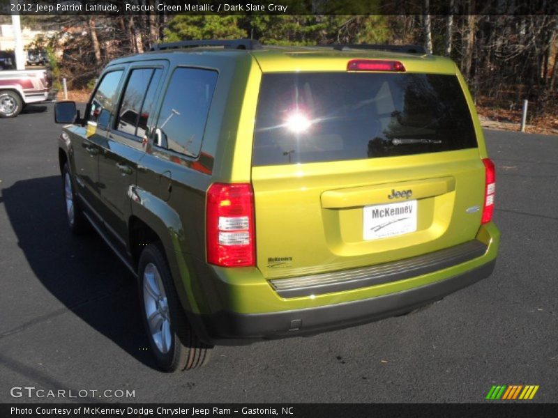 Rescue Green Metallic / Dark Slate Gray 2012 Jeep Patriot Latitude